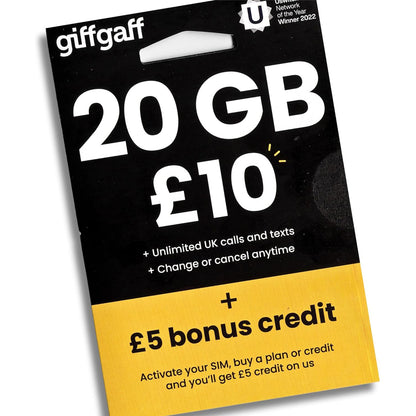 GiffGaff Network Uk Sim